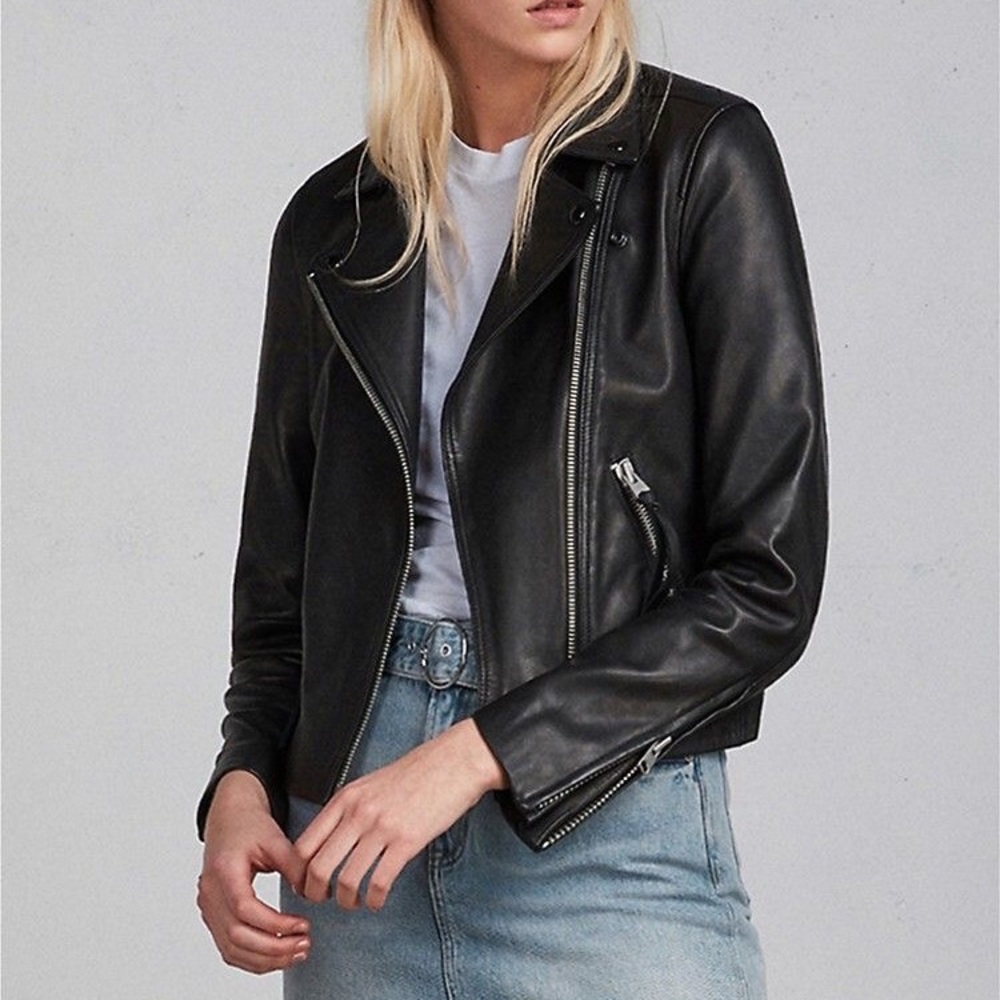 All Saints Dalby Biker leather jacket